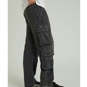 Pacsun Men’s Black Cargo Jeans 30x30 NEW WITH TAGS